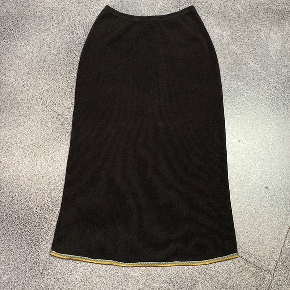 Fatigues Black Waffle Knit Skirt Size Medium - Picture 1 of 7